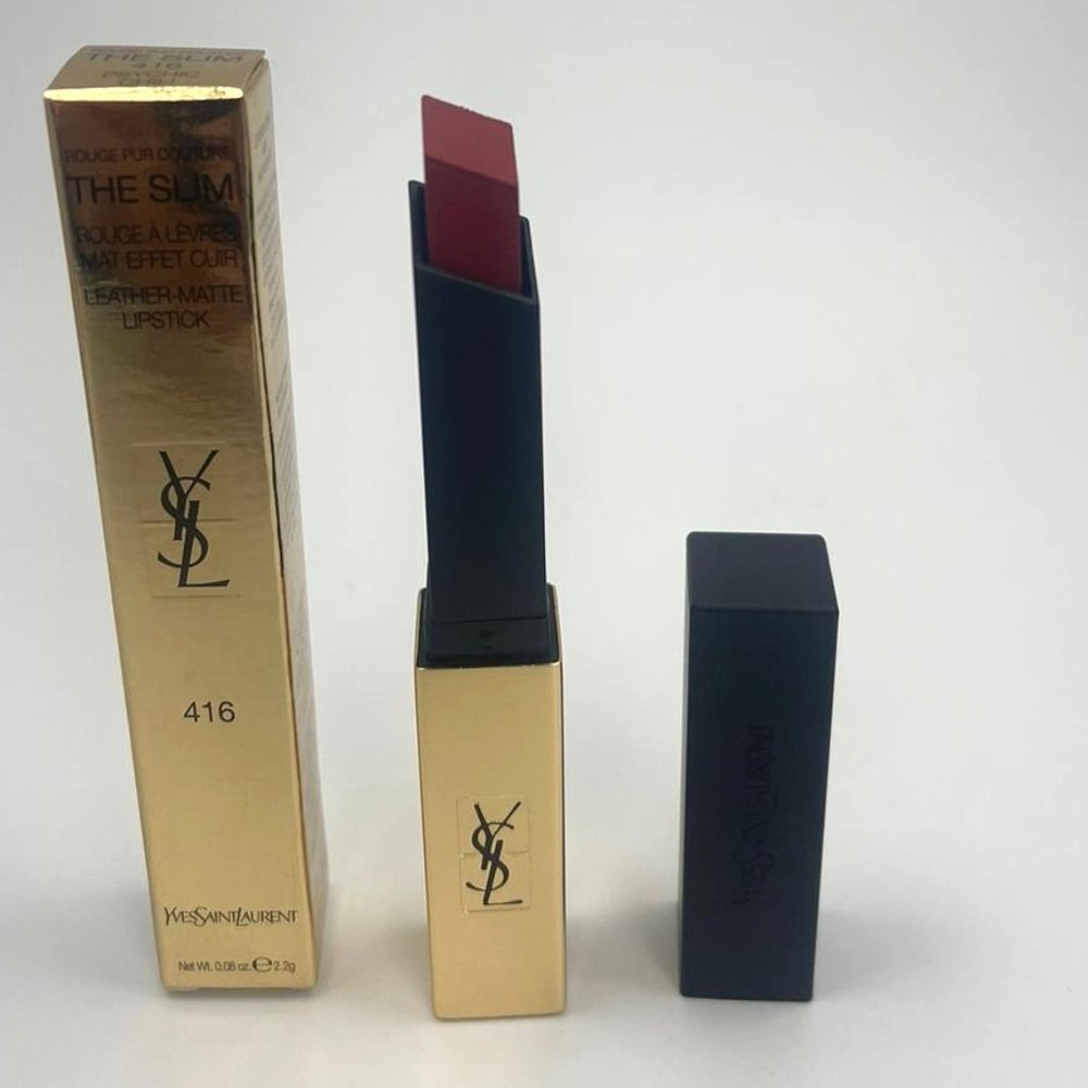 YSL The Slim Longwear Matte Lipstick 416 Psychedelic Chili BRAND NEW